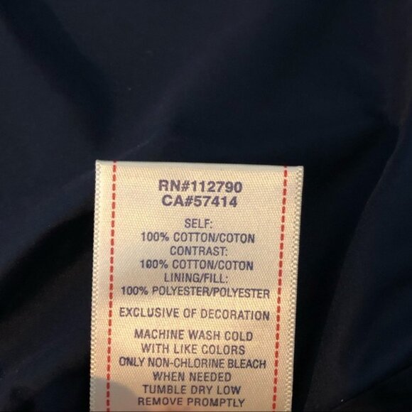 True Religion Men’s Navy Serape Corduroy Snap Button Puffer Vest - Picture 10 of 14